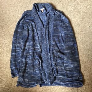 🖤 Heathered blue long cardigan